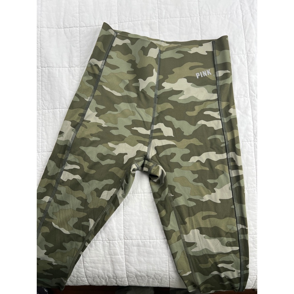 PINK Victoria's Secret Camo Leggings High Waist Activewear Athletic Women's S